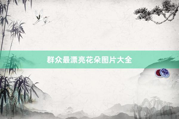 群众最漂亮花朵图片大全
